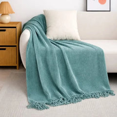 Nordic knit Throw Blanket
