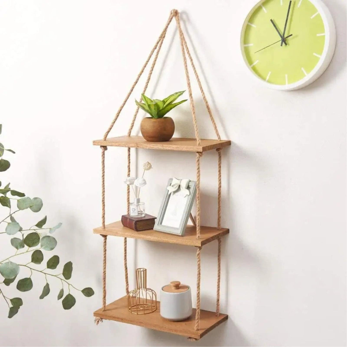 3-Tier Wooden Floating Shelf