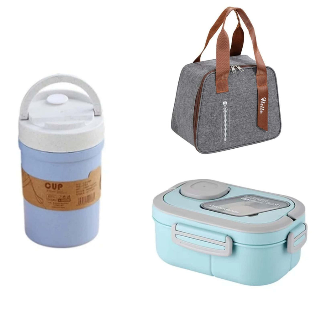 3 in 1 Microwavable Lunch Box Combo Set