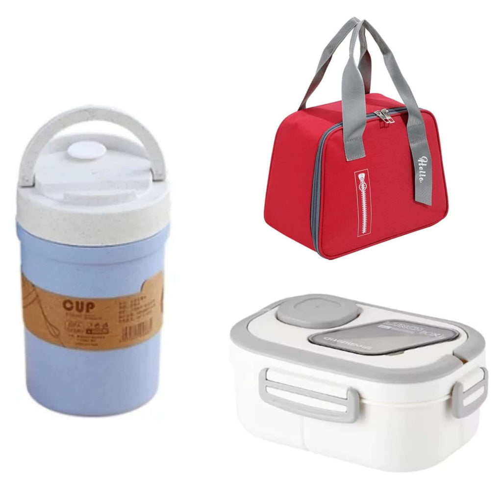 3 in 1 Microwavable Lunch Box Combo Set