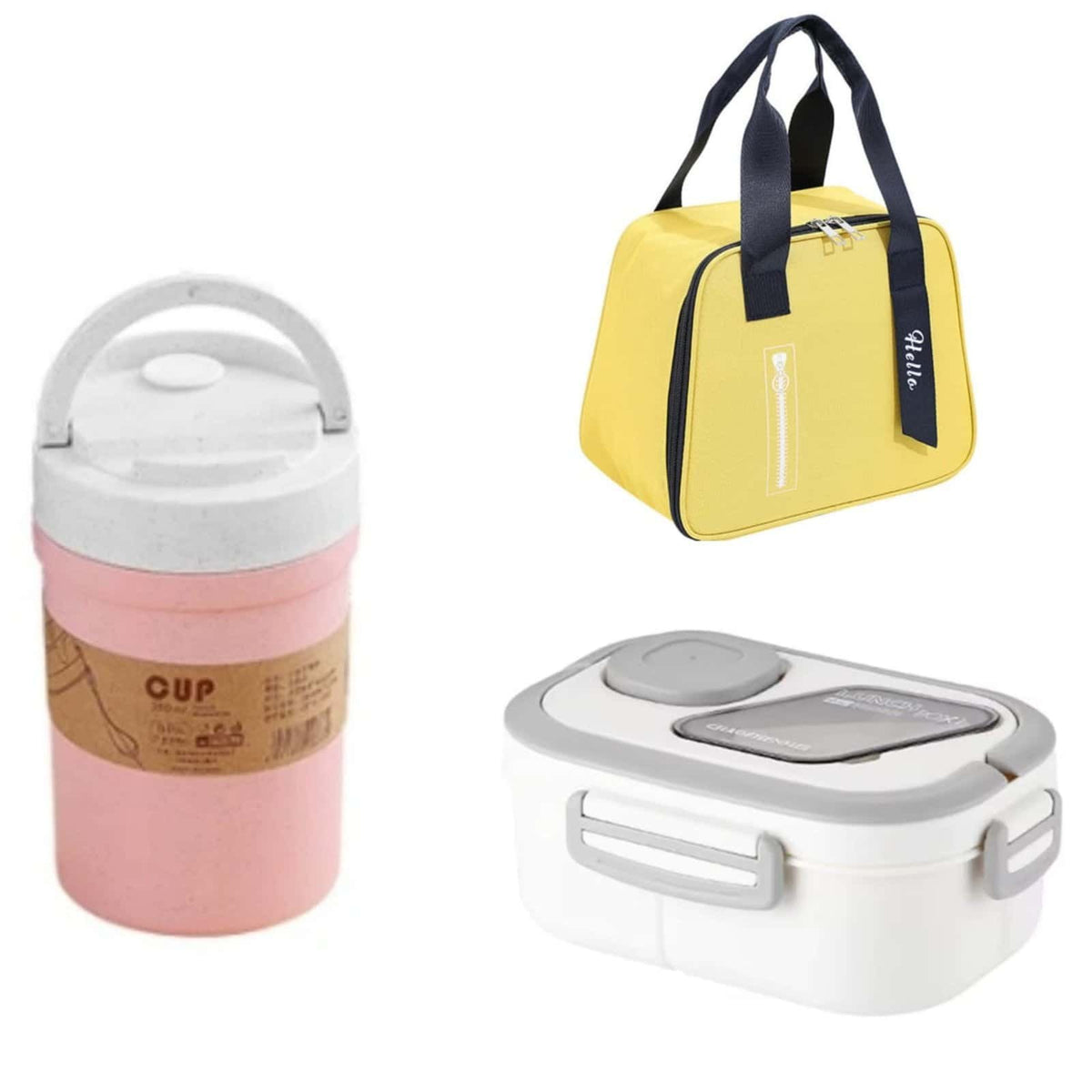 3 in 1 Microwavable Lunch Box Combo Set