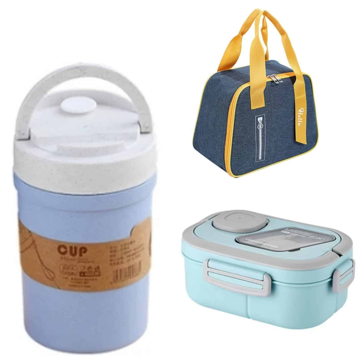 3 in 1 Microwavable Lunch Box Combo Set