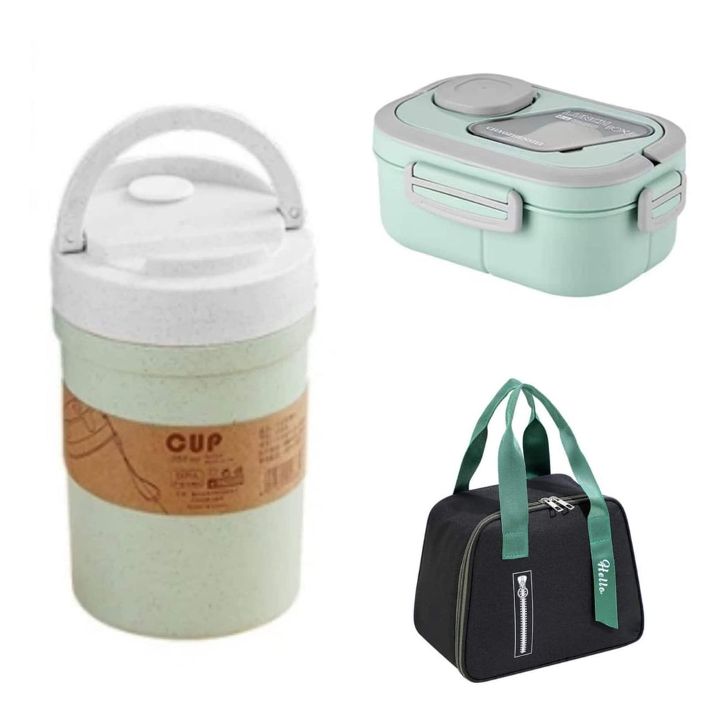 3 in 1 Microwavable Lunch Box Combo Set