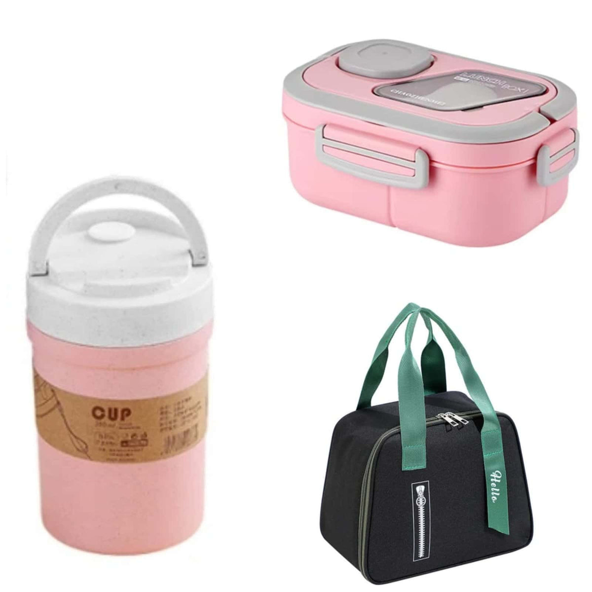 3 in 1 Microwavable Lunch Box Combo Set