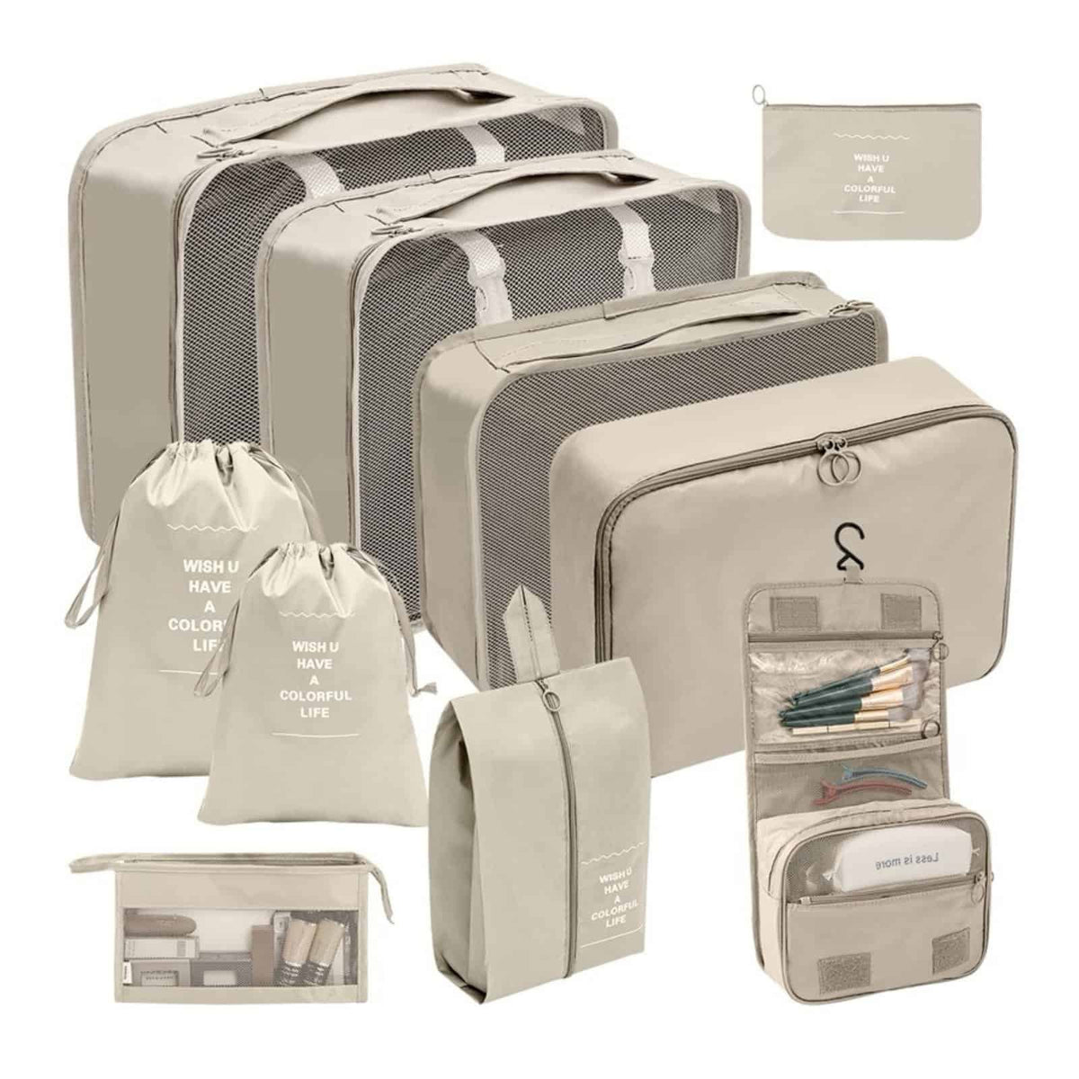 10pcs Luggage Travel Organizers