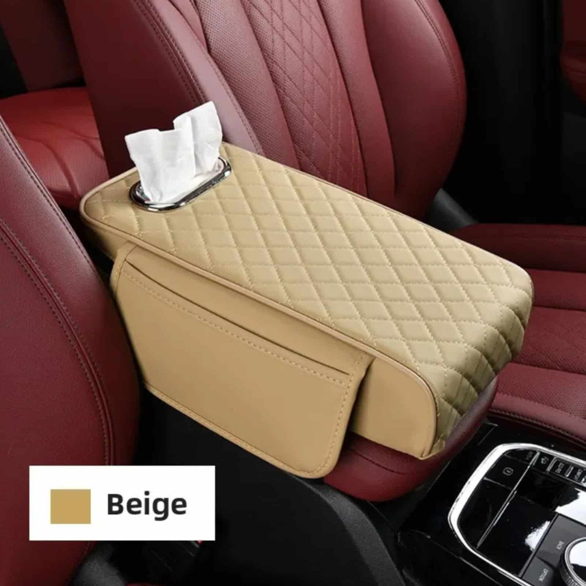 Car Armrest with Tissue Storage