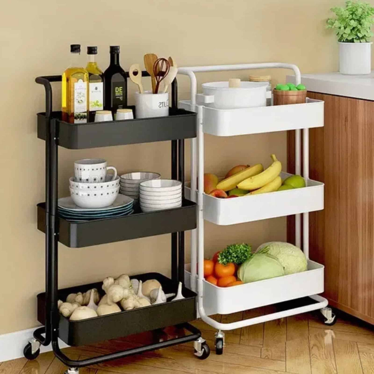 3 Layers Rolling Storage Rack