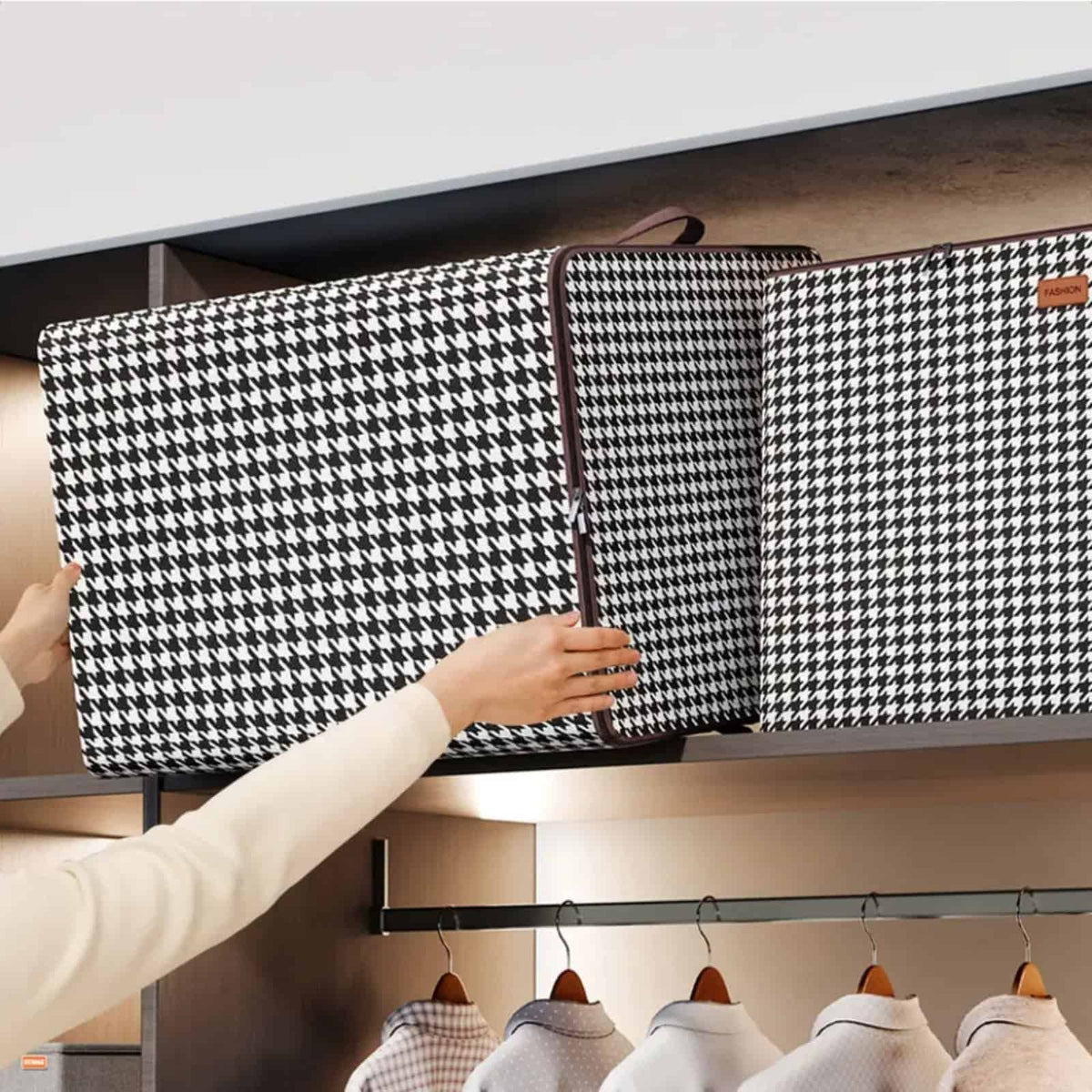 3pcs Large Capacity Quilt Organizer Closet Organizer Luggage Storage Bags