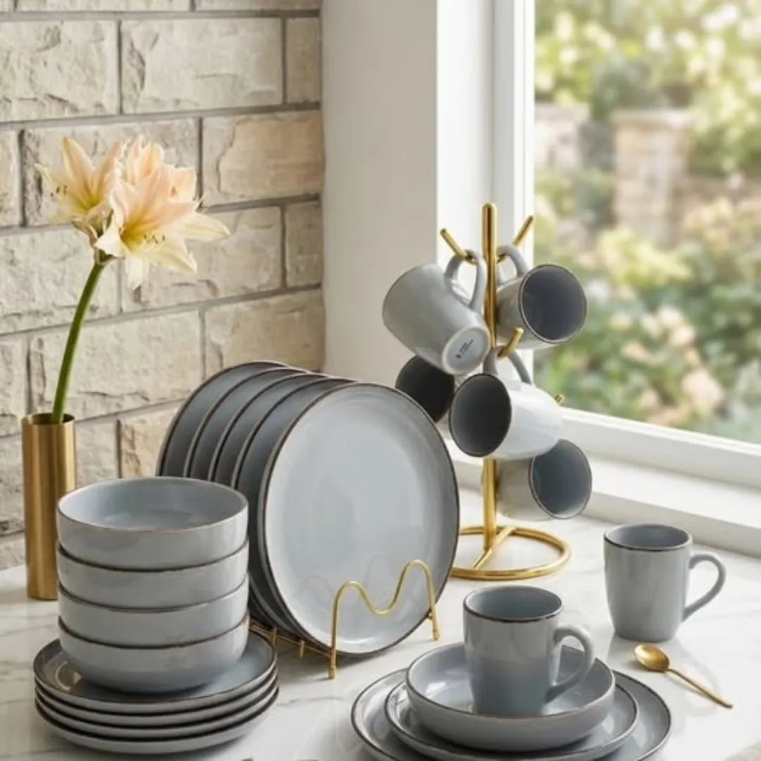 Powder Blue Dinner Set