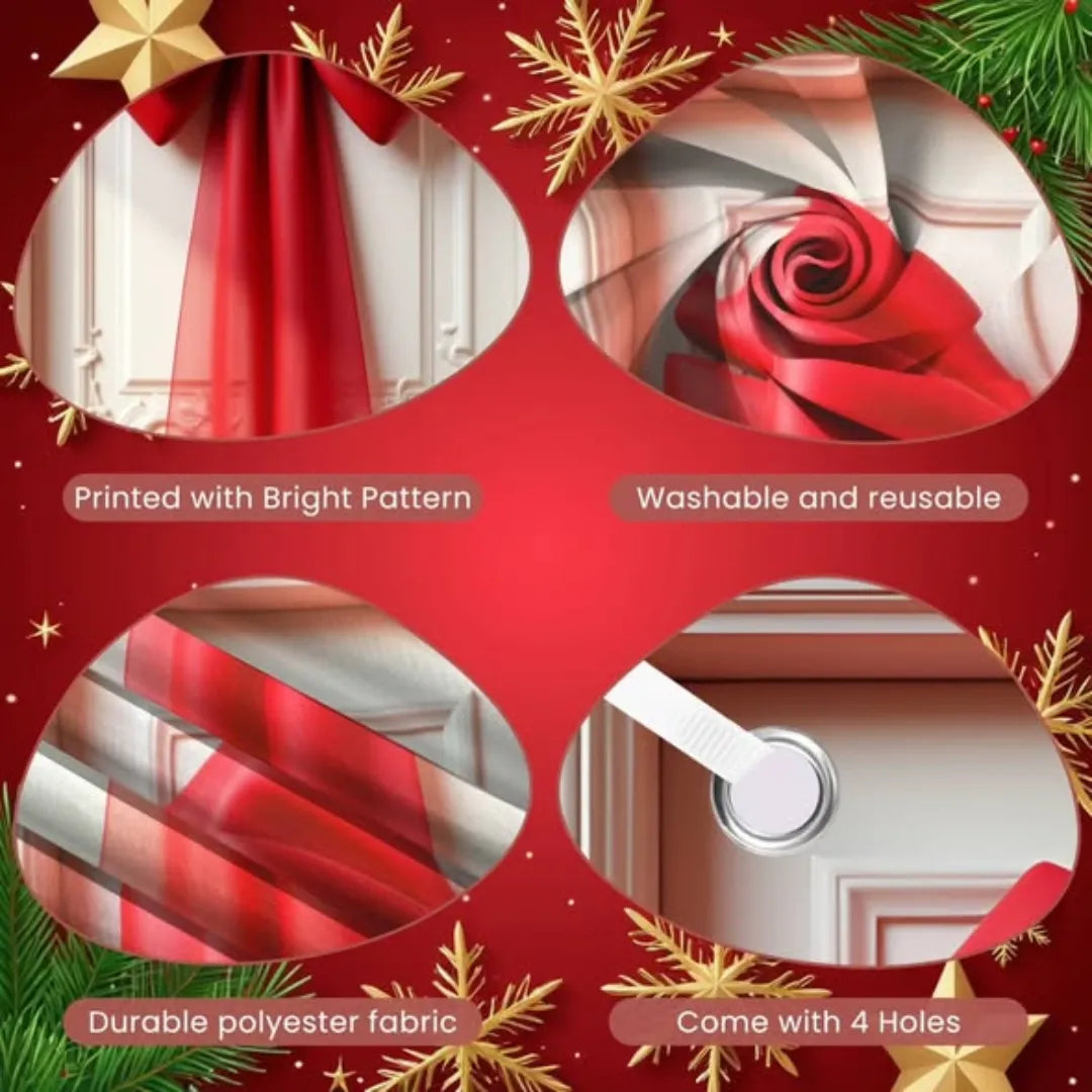 Red Decorative Bow Banner