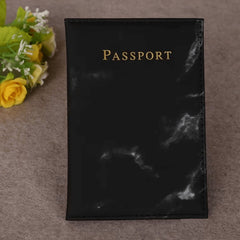 PU Leather Marble Passport Cover