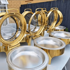 Gold Hydraulic Chafing Dishes