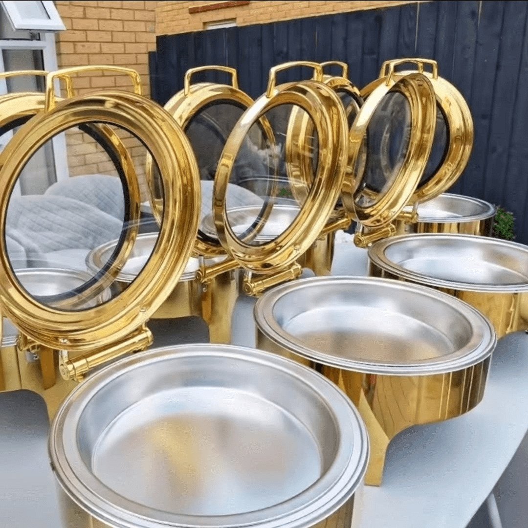 Gold Hydraulic Chafing Dishes