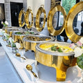 Gold Hydraulic Chafing Dishes