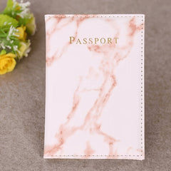 PU Leather Marble Passport Cover