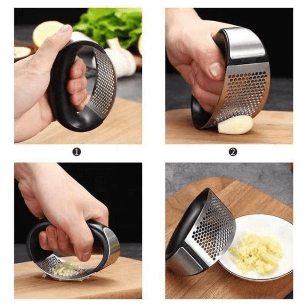 Stainless Steel Ring Garlic Crusher