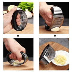 Stainless Steel Ring Garlic Crusher