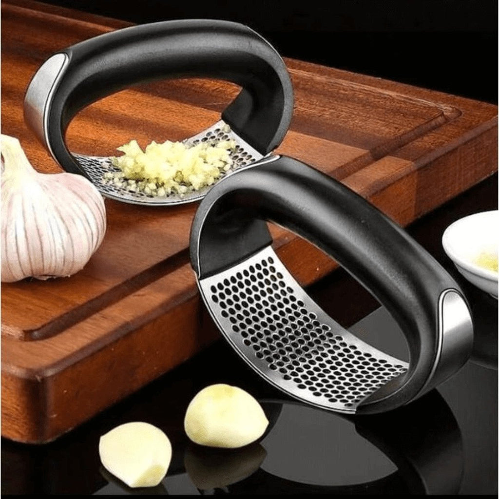 Stainless Steel Ring Garlic Crusher