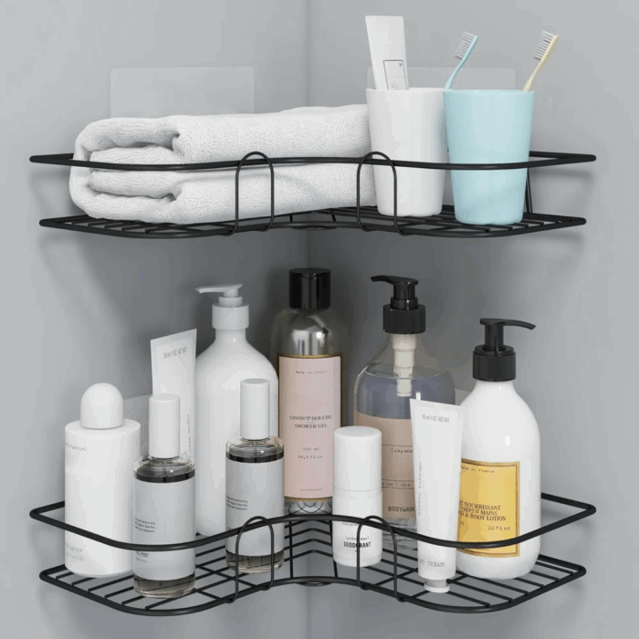 Bathroom / Kitchen Corner Rack Shelf