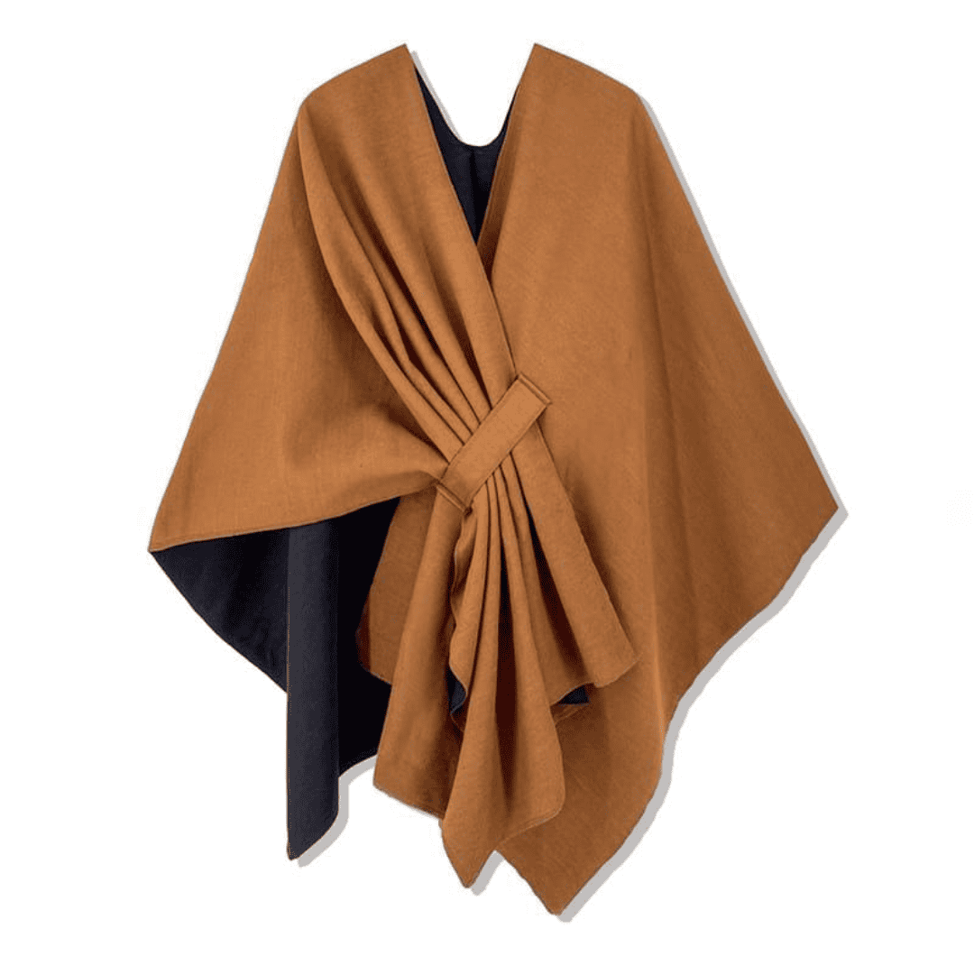 Double-Sided Wrap Me Up Belted Shawl/Poncho