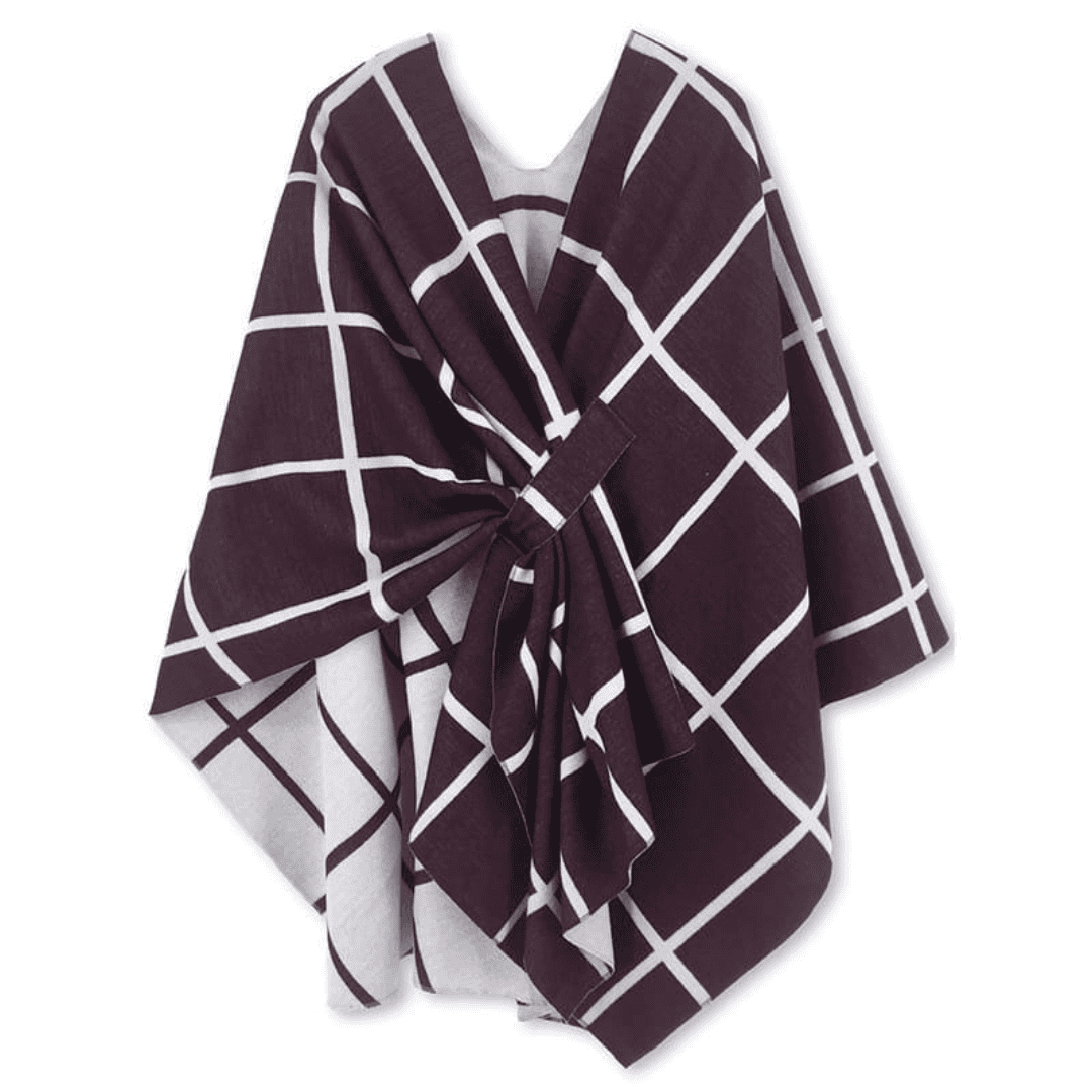 Double-Sided Wrap Me Up Belted Shawl/Poncho