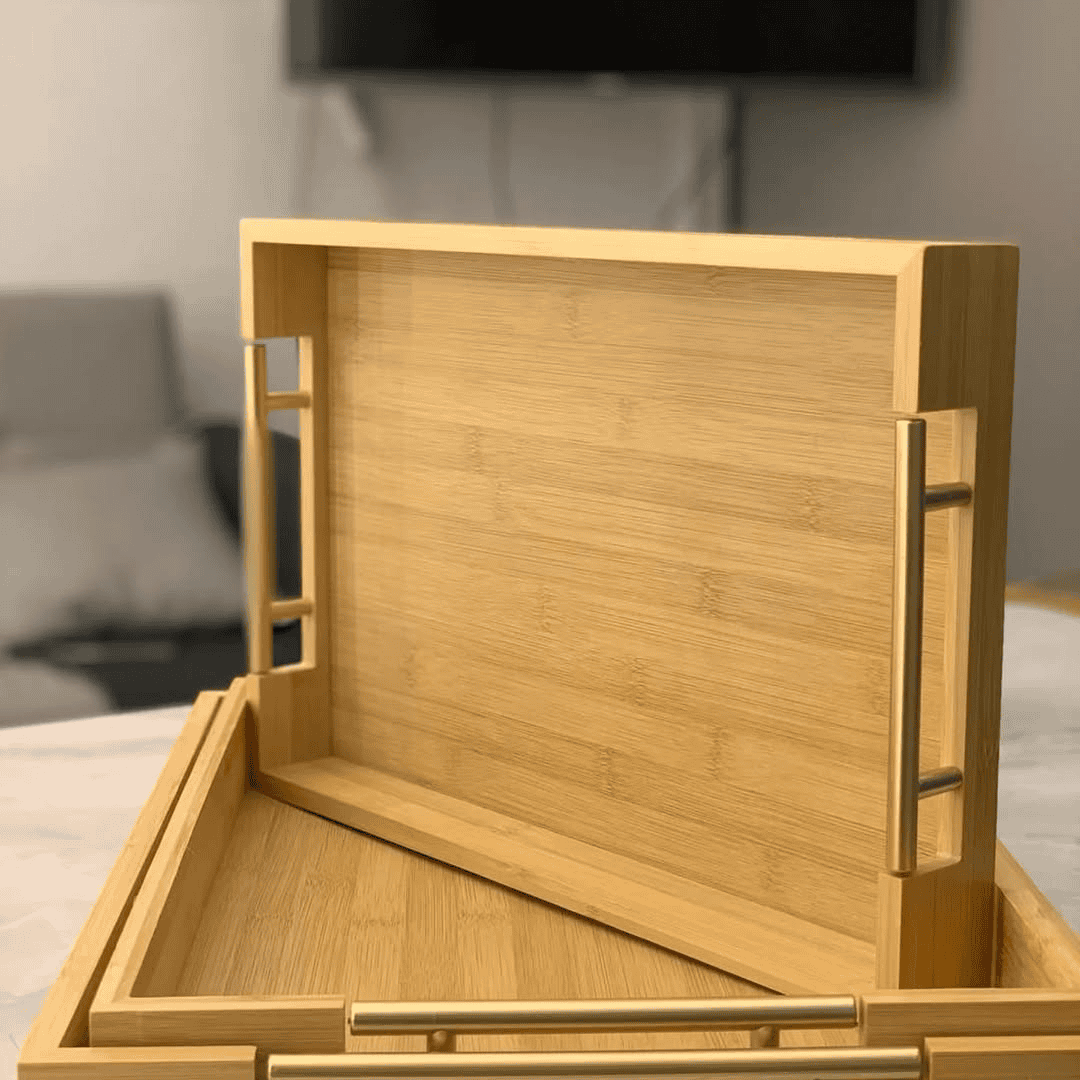 Tray Set of 3 Bamboo