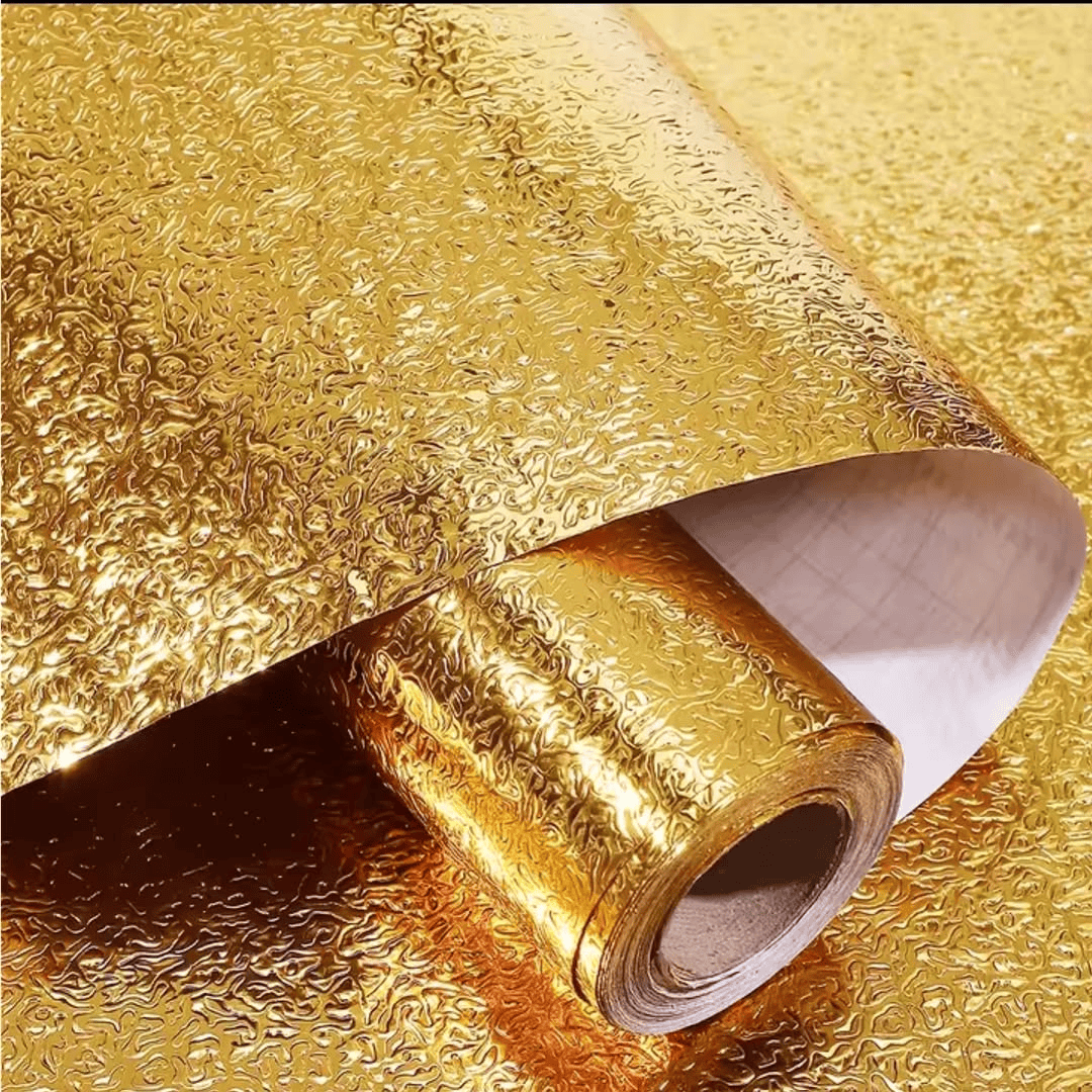 Gold Aluminium Foil / Kitchen Table Top Liner