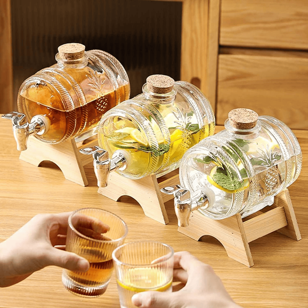 5L Wine Barrel Beverage Dispenser