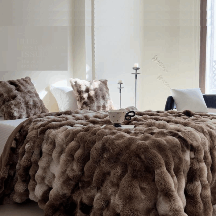 Soft Bubble Winter Throw Blanket Tie Dye Minky Blanket