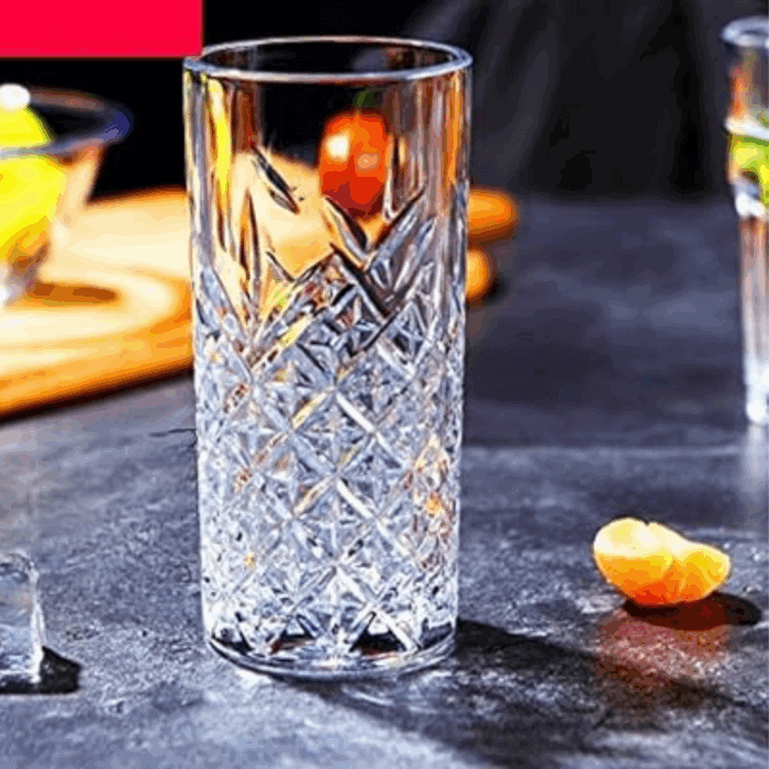 Set of 6 High Quality Long Glasses