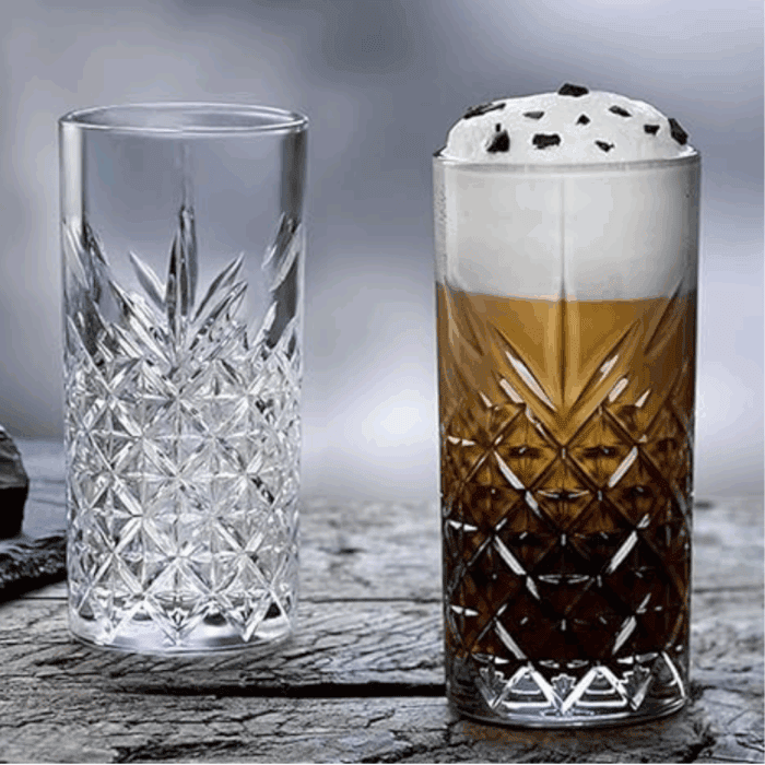 Set of 6 High Quality Long Glasses