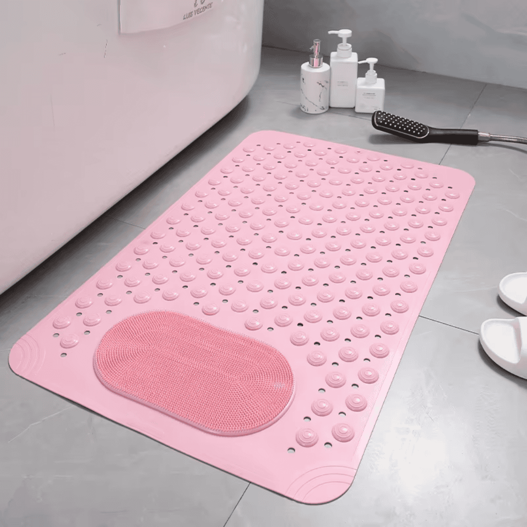 Nonslip Bathroom Mats with a Foot Massage