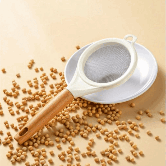 Wooden Handle Stainless Mesh Sieve