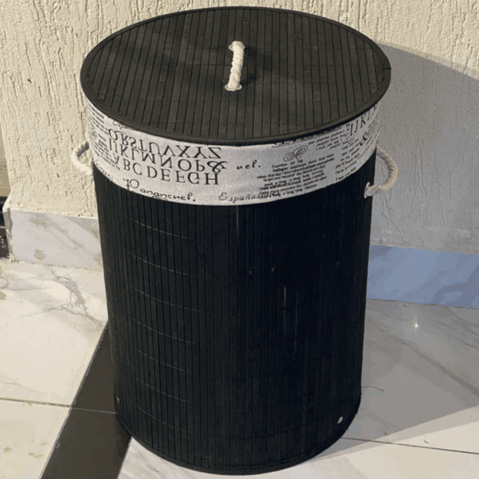 Eco-friendly Foldable Bamboo Laundry Basket