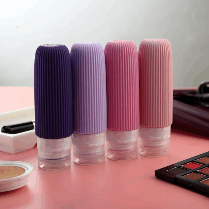 100ml Silicone Squeeze Bottle / Travel Toiletry Cosmetic Bottle Set