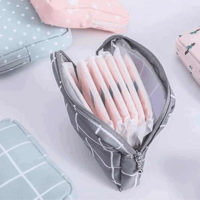 Large Capacity Sanitary Napkin Storage Bag