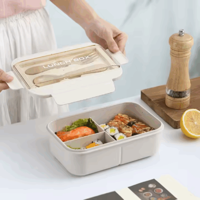 Bento Lunch Box with 3 Compartments