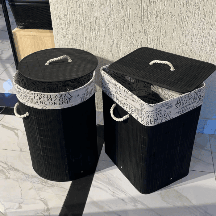 Eco-friendly Foldable Bamboo Laundry Basket