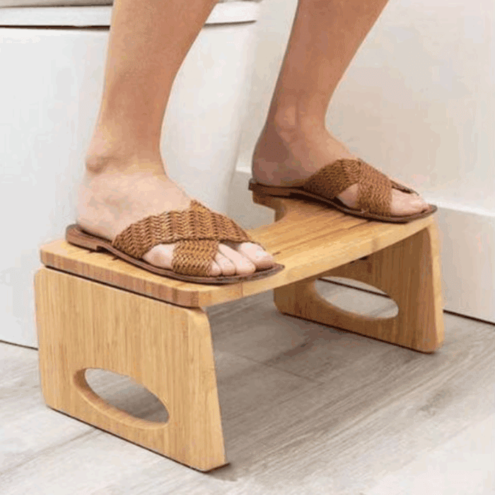 Foldable Wooden Toilet Feet Stool/Office Foot Rest