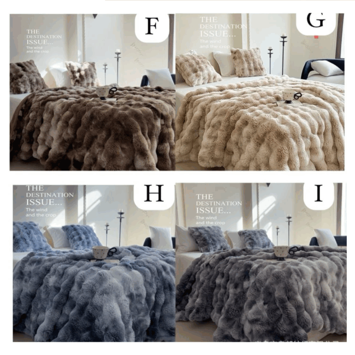 Soft Bubble Winter Throw Blanket Tie Dye Minky Blanket