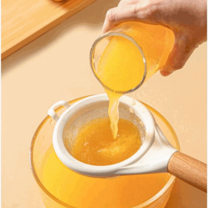 Wooden Handle Stainless Mesh Sieve