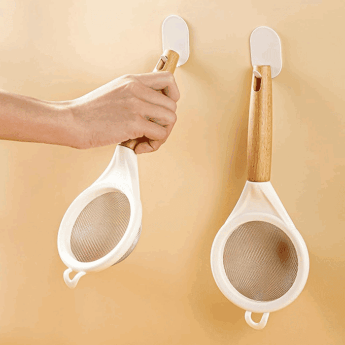 Wooden Handle Stainless Mesh Sieve