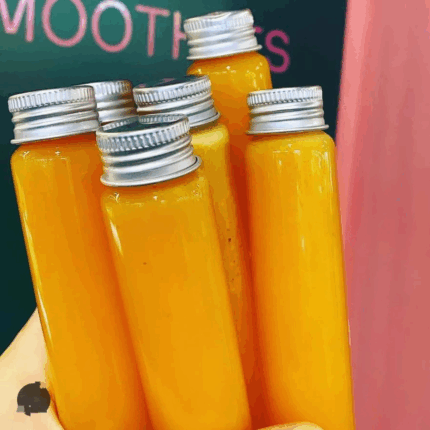 6pcs Wellness Ginger Shot Bottles Set with Funnel