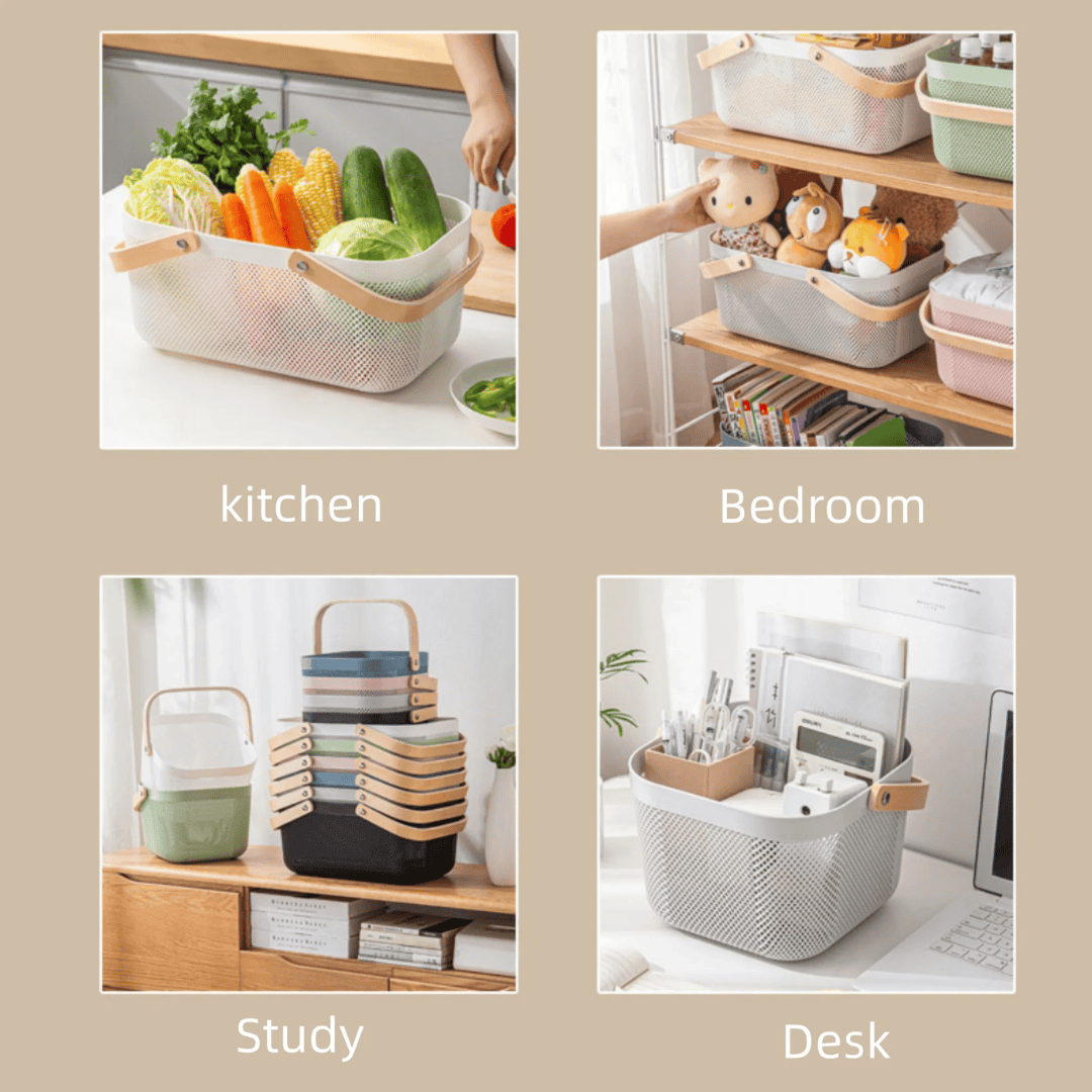 Multipurpose Mesh Storage/Fruit Basket with Handles