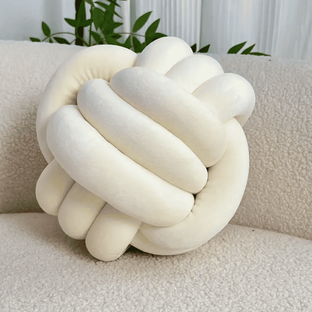 Knot Pillow Round Ball Home Décor Cushion