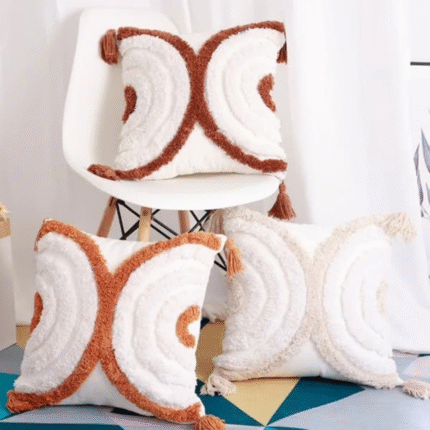 Boho Style Throw Pillow Cover With Tassel