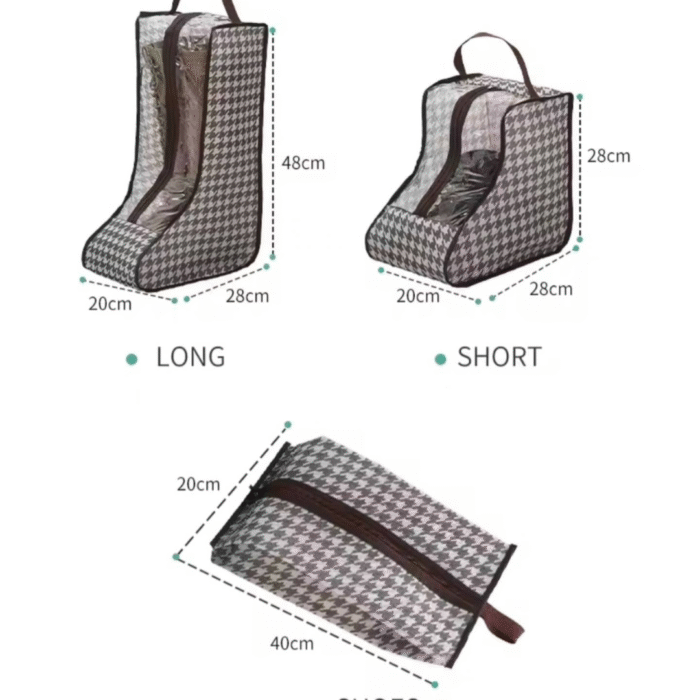 4pcs Boot Shoes Storage Bag Set with Handles