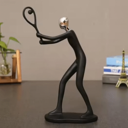Tennis Sculpture Ceramic Decor Piece