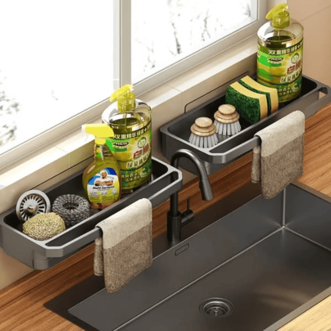 Wall-Mounted Sink Caddy Organizer