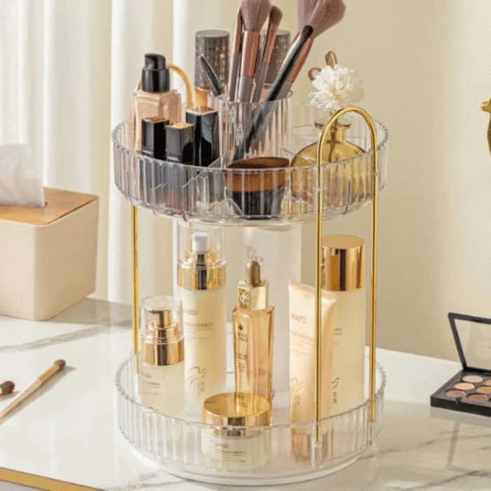 2-tier 360 Rotating Makeup Organizer
